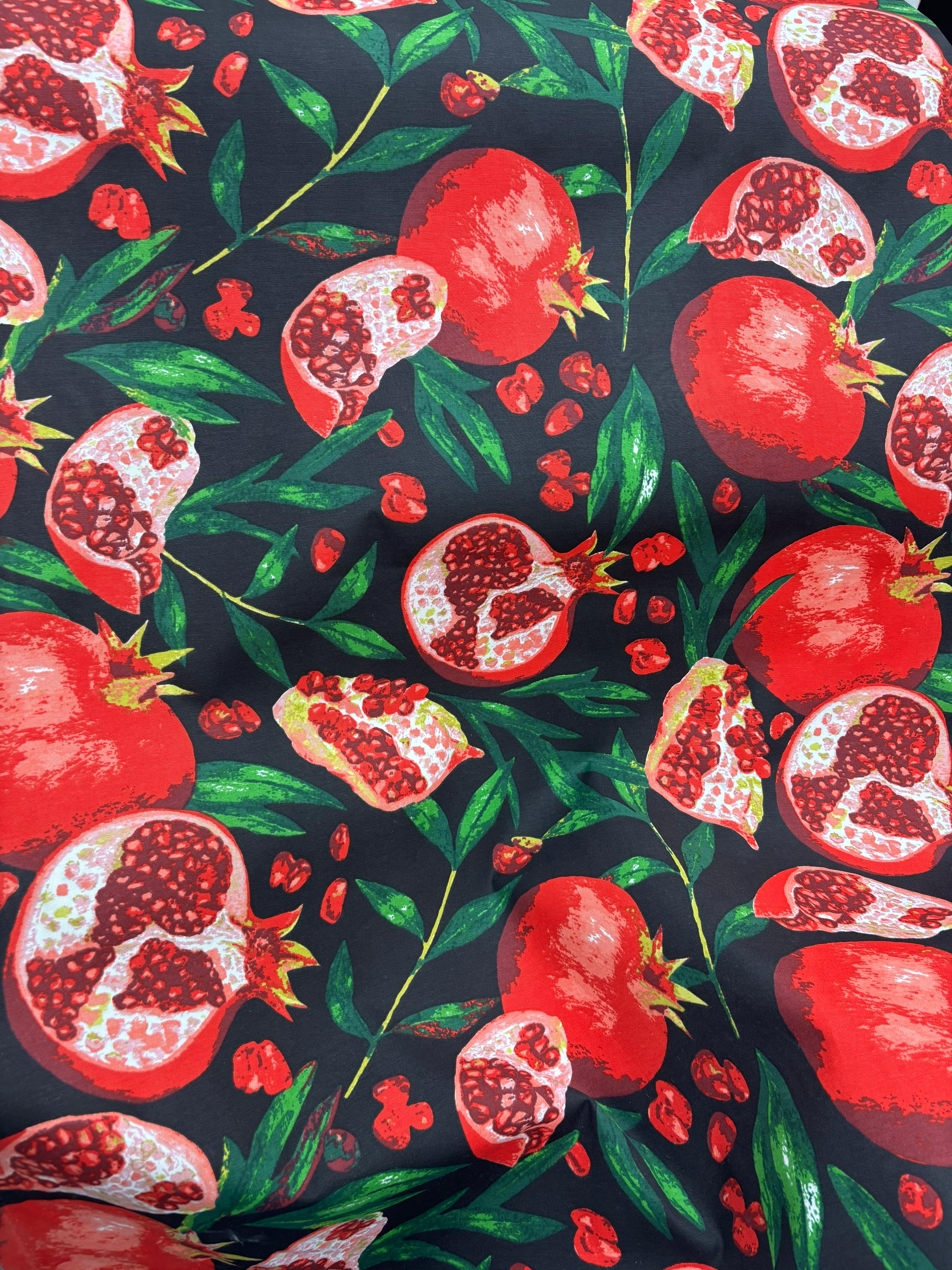 קנבס רימונים רקע שחור