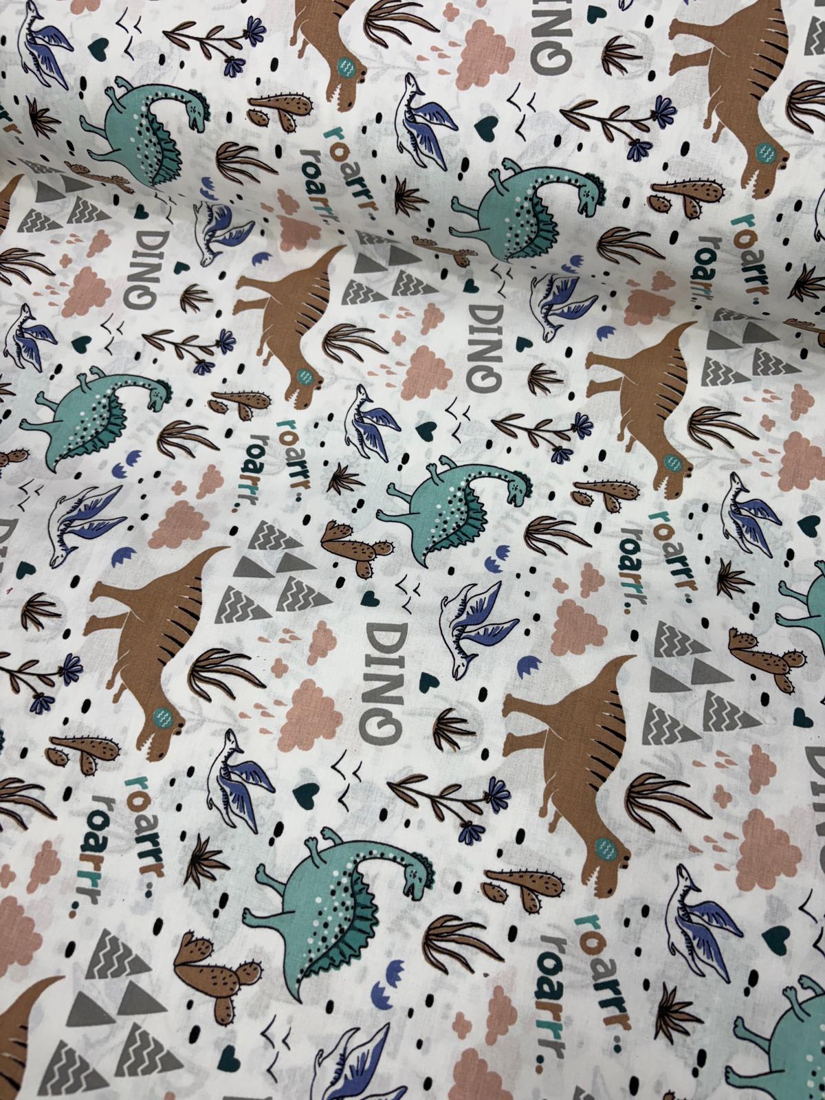 כותנה ילדים דינוזאורים 