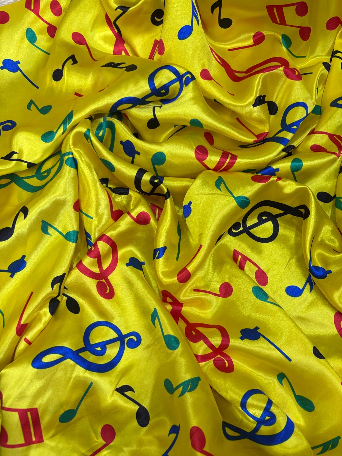 בד סאטן מודפס