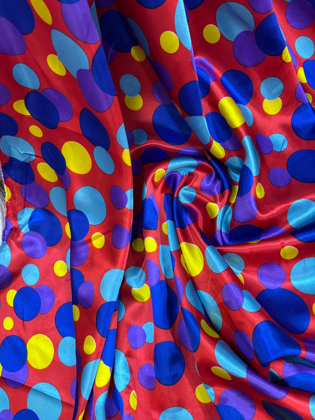 בד סאטן מודפס 