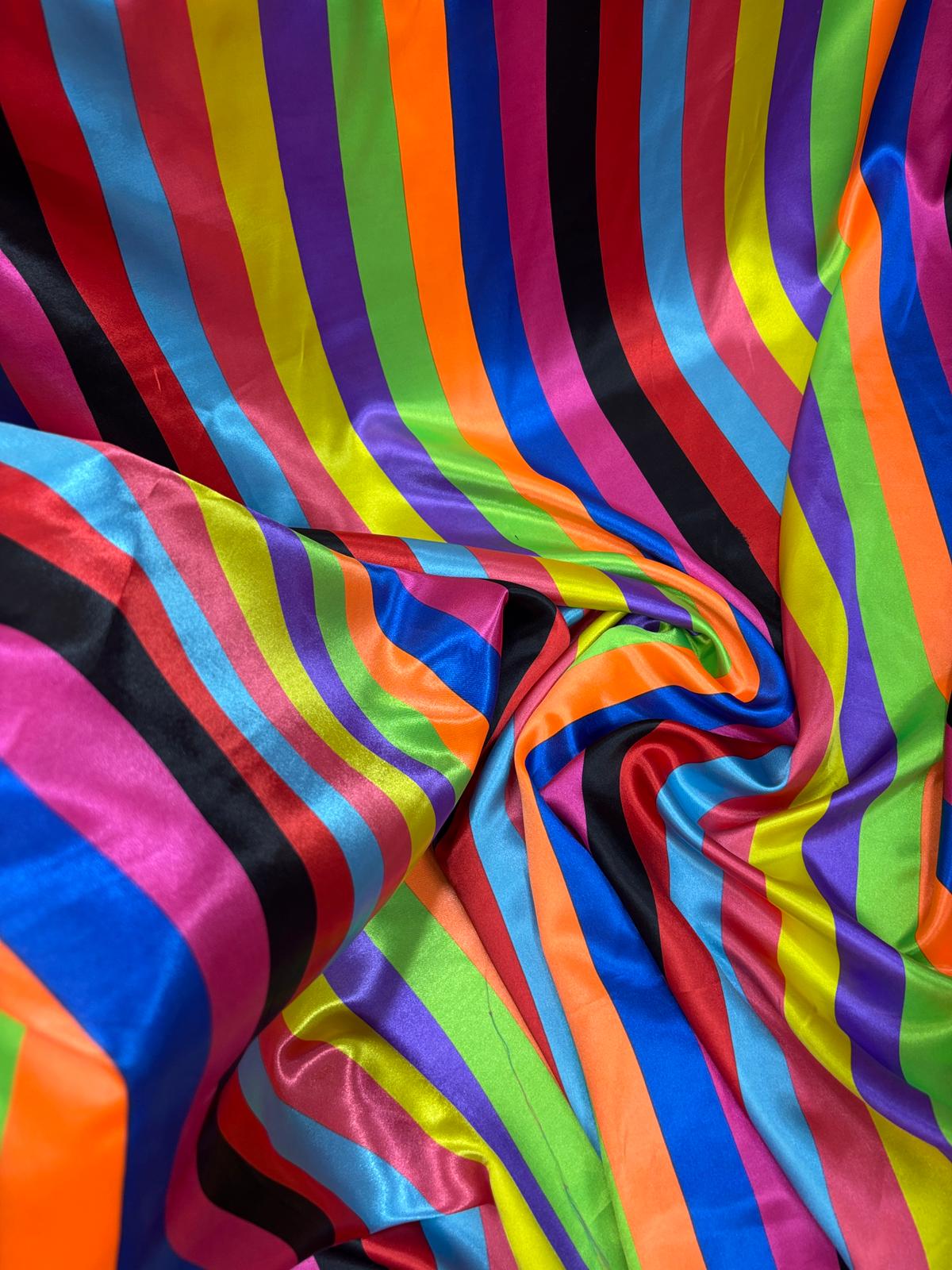 בד סאטן מודפס 