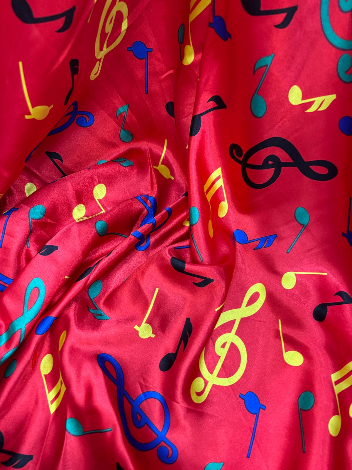 בד סאטן מודפס 