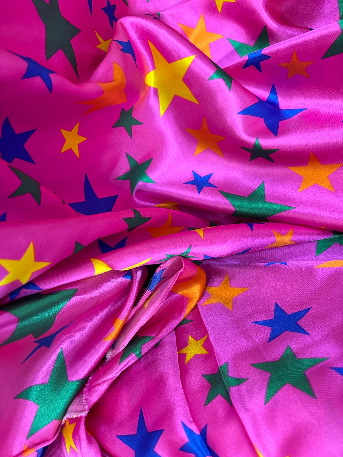 בד סאטן מודפס 