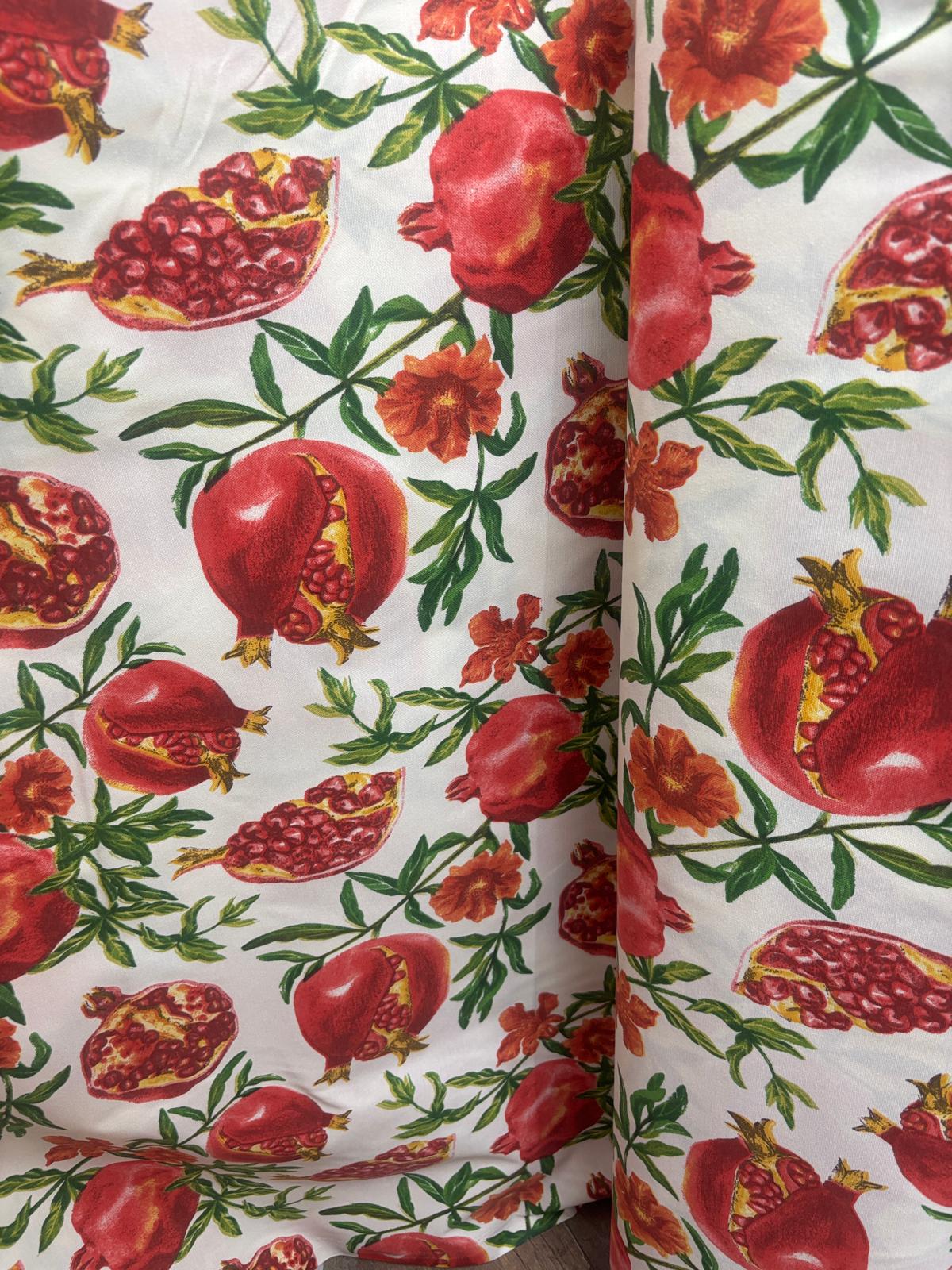 בד קנבס דוחה נוזלים רימונים